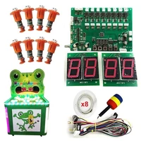 arcade children game diy kit frog hamster hitting pig game machine motherboard wire harness hammer led lighting ring cabinet