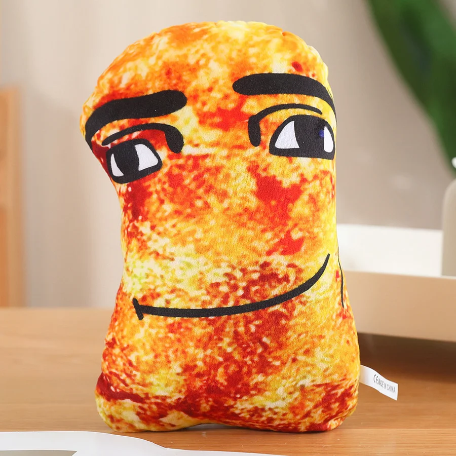 Забавный плюшевый брелок с куриным самородком милый смайлик мягкая игрушка