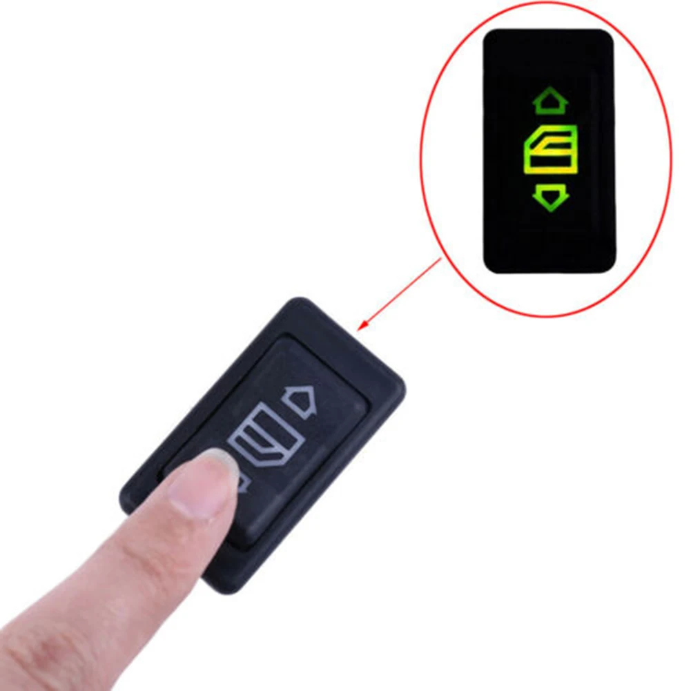 

Switches ON/OFF Switch ON/OFF Switch With Green Light 6-Pin 20A Button Switch Car Glass Lifter Switch Car Accessories