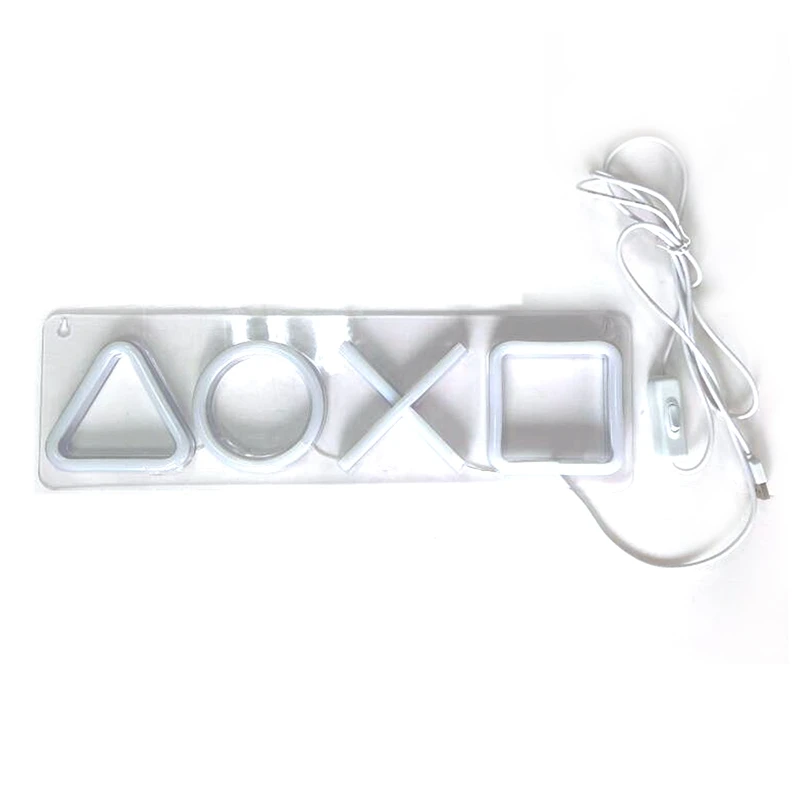 

Promotion! Gaming Neon Lights Signs For Playstation Icon Bedroom Wall, USB Powered LED Neon Light For Game Room,Bar Club Decorat