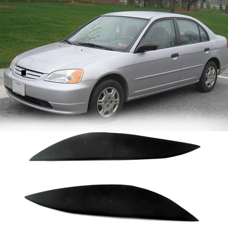 

Автомобильные фары, накладка на веко для бровей, наклейка на обложку, автостайлинг для Honda Civic 2001-2003