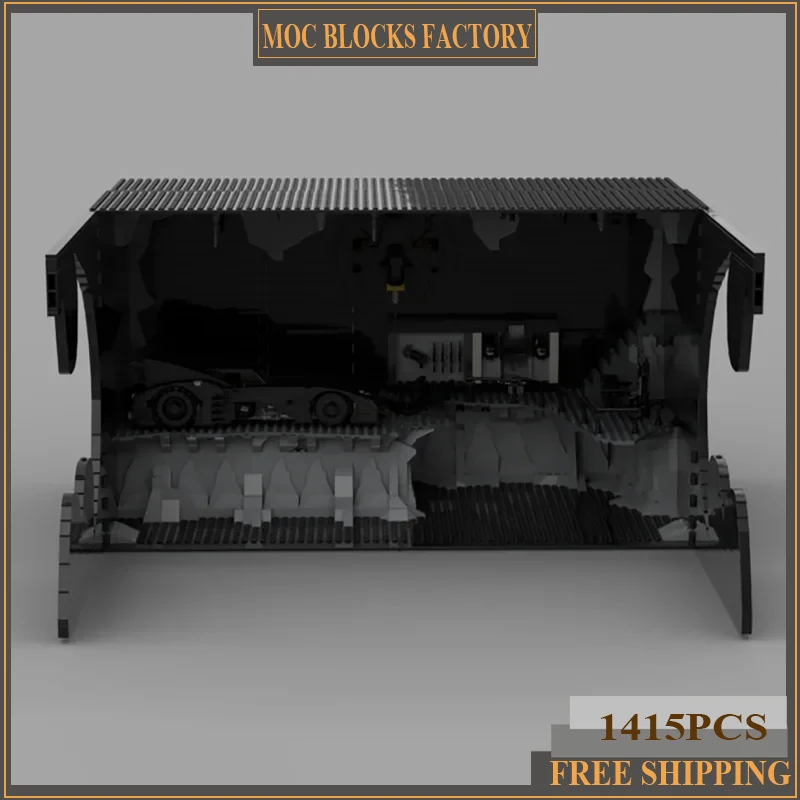 Строительные блоки из фильма Hero YcMoc batпещера теневой ящик редуксная модель