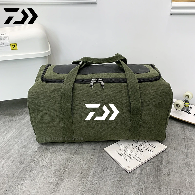 

Daiwa Fishing Bag for Men Luggage Handbag Large Capacity Waterproof Sports Gym Case Crossbody Shoulder Bag Outdoor Fishing Bag