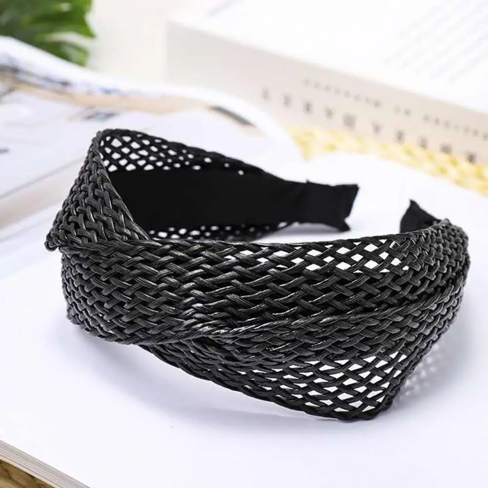 

Simple Popular Good Elasticity Anti Fall Hair Hoop Breathable Women Hairband Braided Hair Accessories