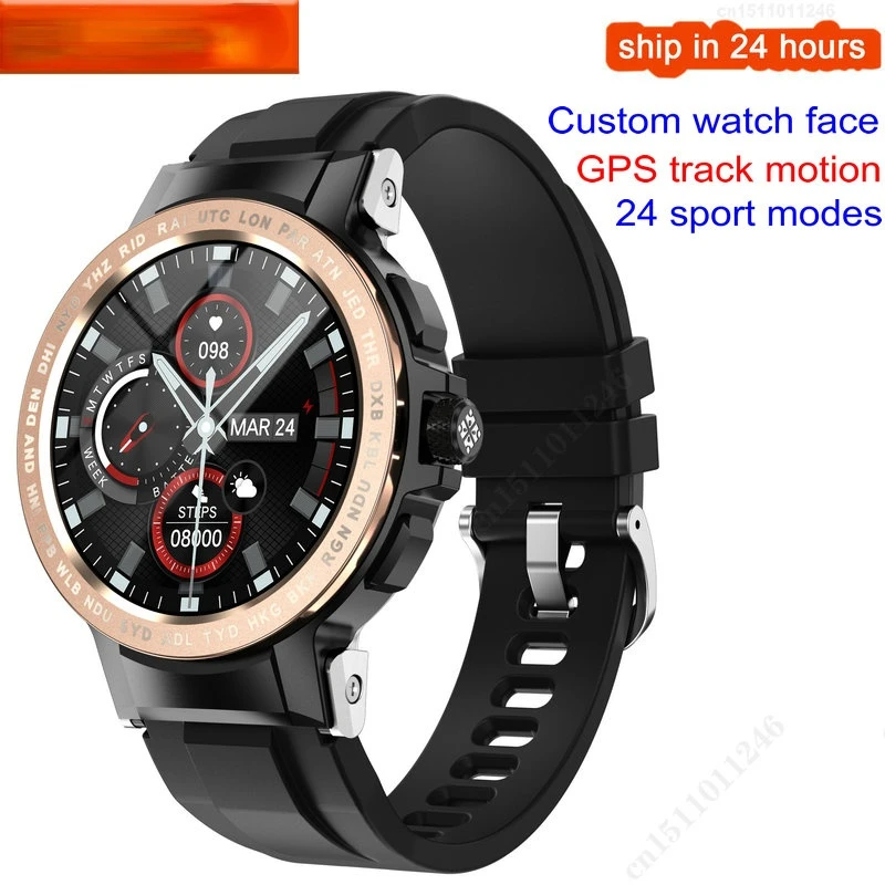 

E19 Smart Watch Men Outdoor GPS Fitness Tracker IP68 Waterproof Heart Rate Blood Oxygen Pressure Monitor Sport Smartwatch mujer
