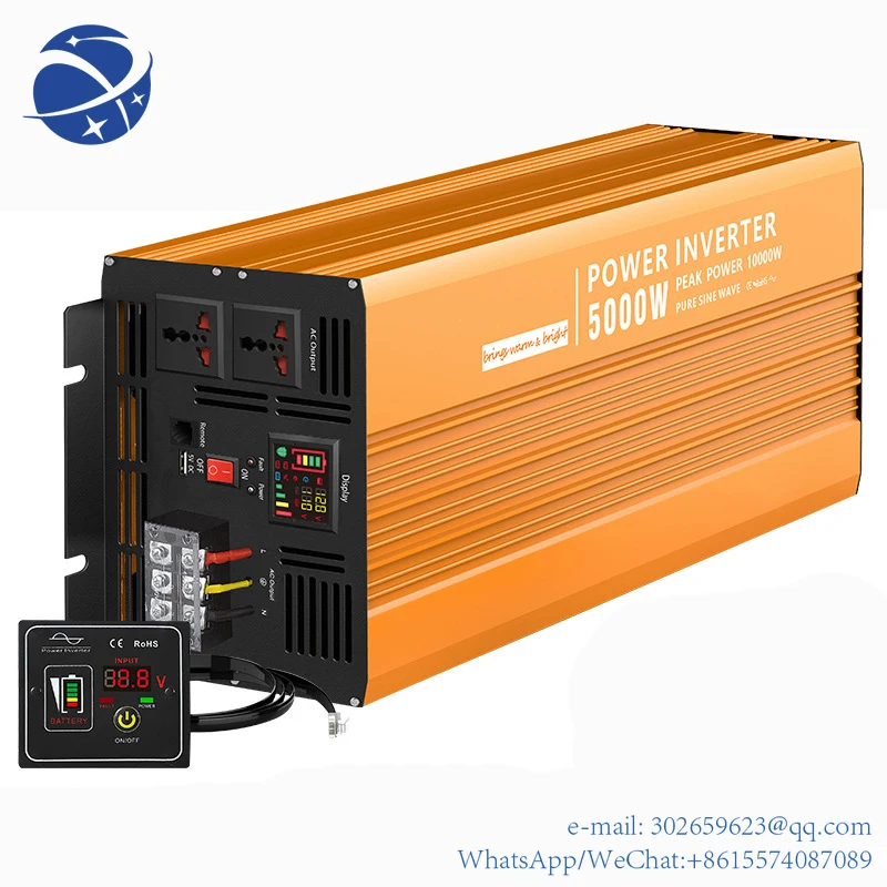 

Solar Inverter 5kw Ups Pure Sine Wave Inverter 12v 24v 48v To 220v 230v Off Grid 5000w Power Inverter