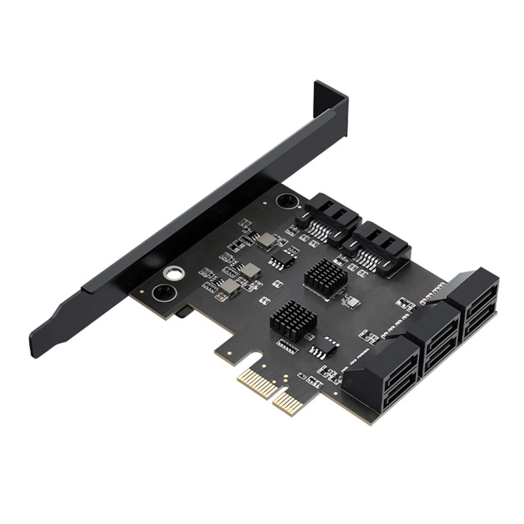 

Переходная карта с 8 портами SATA, Райзер-карта PCI-E X1, SATA3.0, 6 ГБ/сек., карта расширения жесткого диска для майнинга BTC