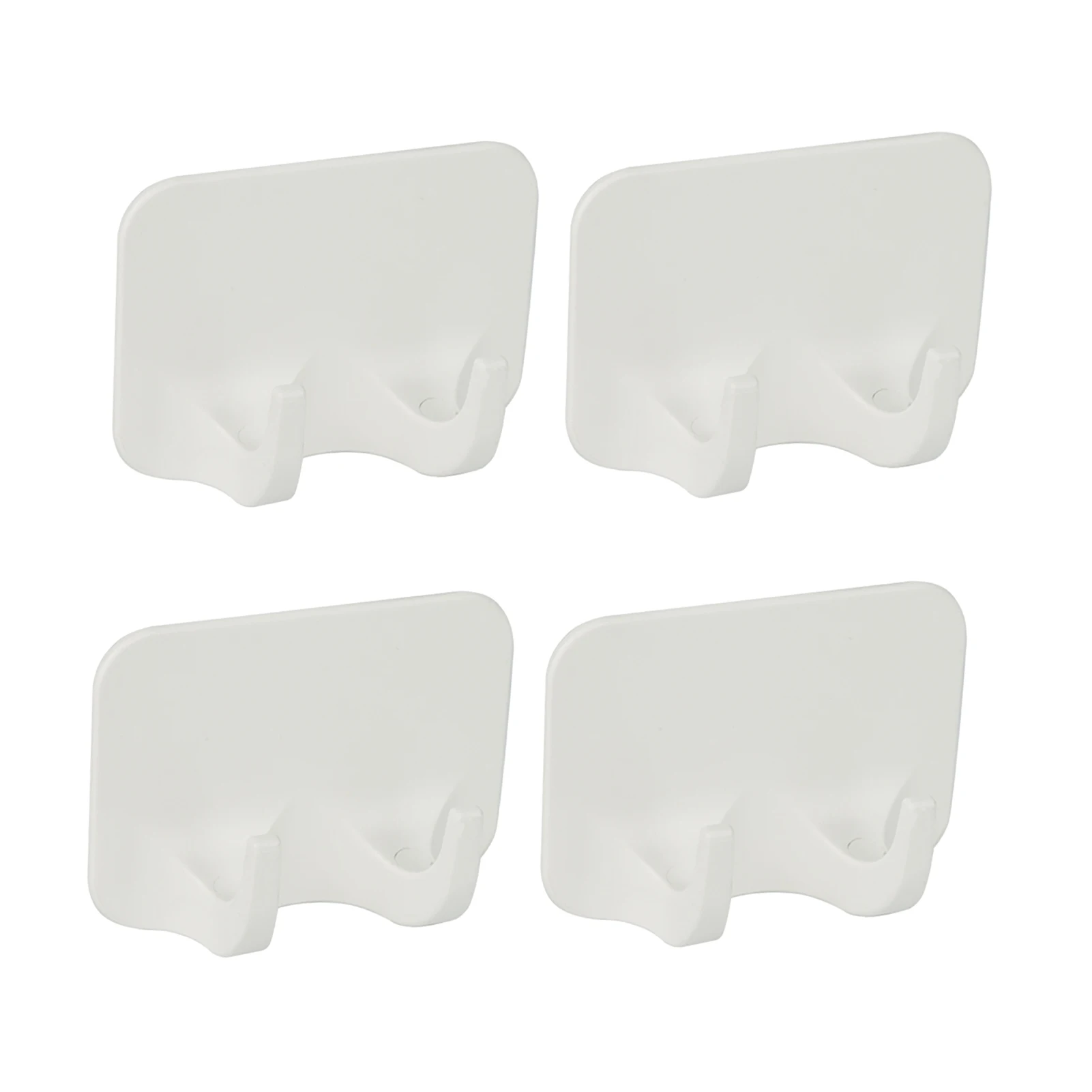 

Adhesive Shaver Hooks Razor Holder For Shower 4PCS Bathroom Towel Hanger Utility Hook Bathroom Kitchen Organizer Double Hook