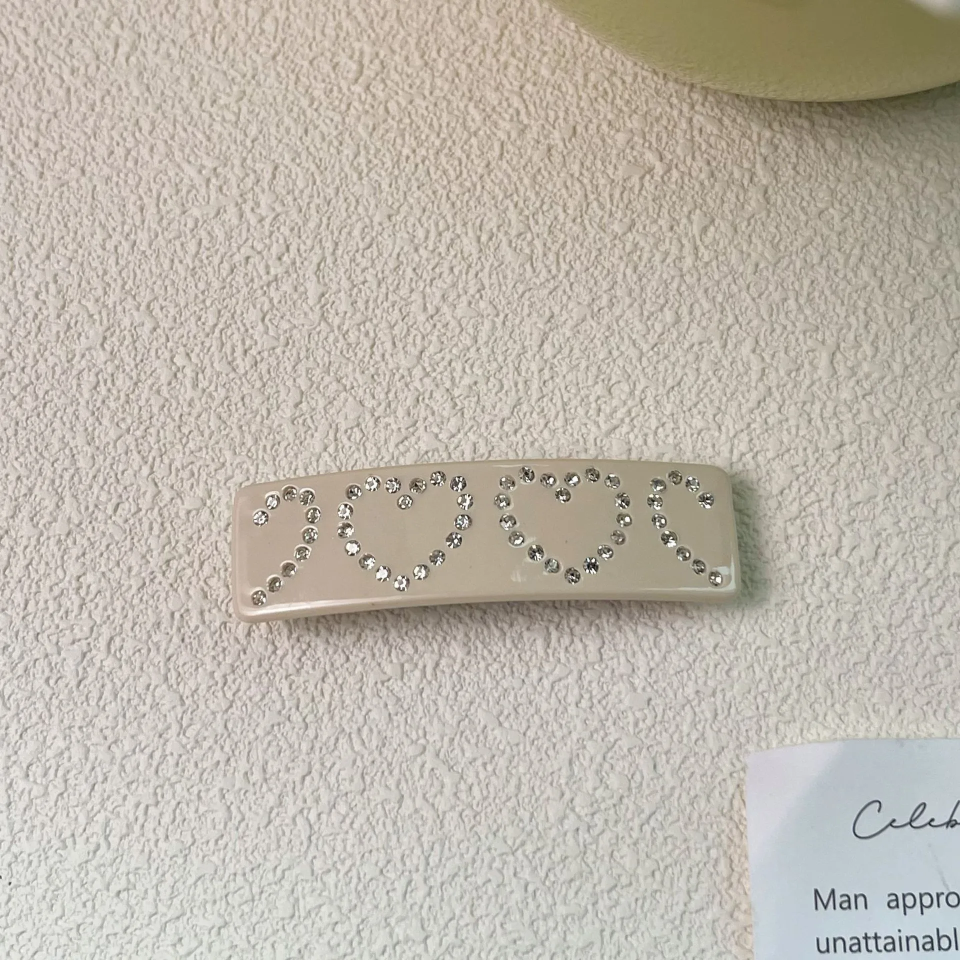 Новый водный бриллиант Love Edge зажим из ацетата модный милый и новый дизайн Sense