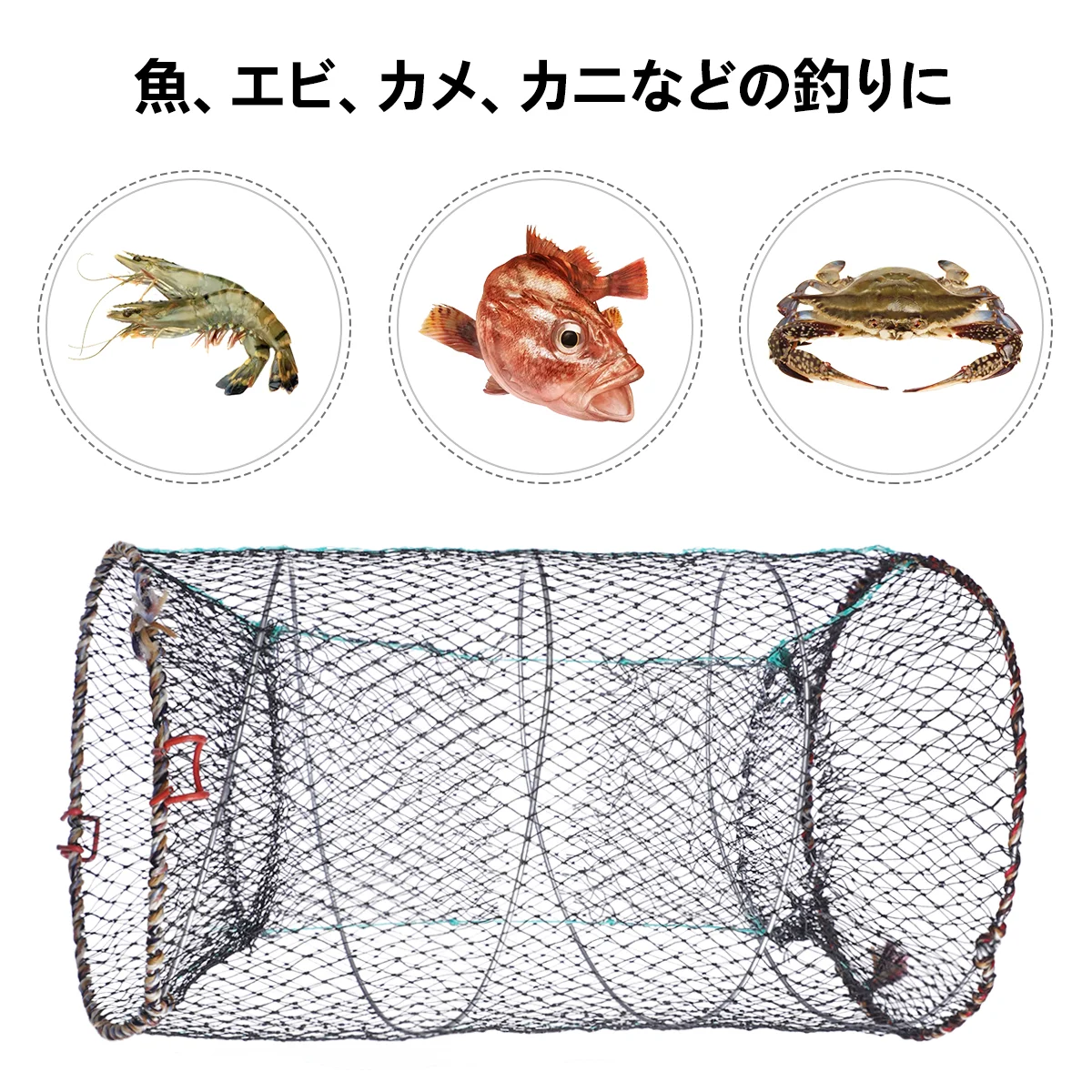 Fishing Baits Foldable Crab Nets Baits Net Mesh Trap Net Crayfish Net Foldable Bait Cast Cast Net enlarge