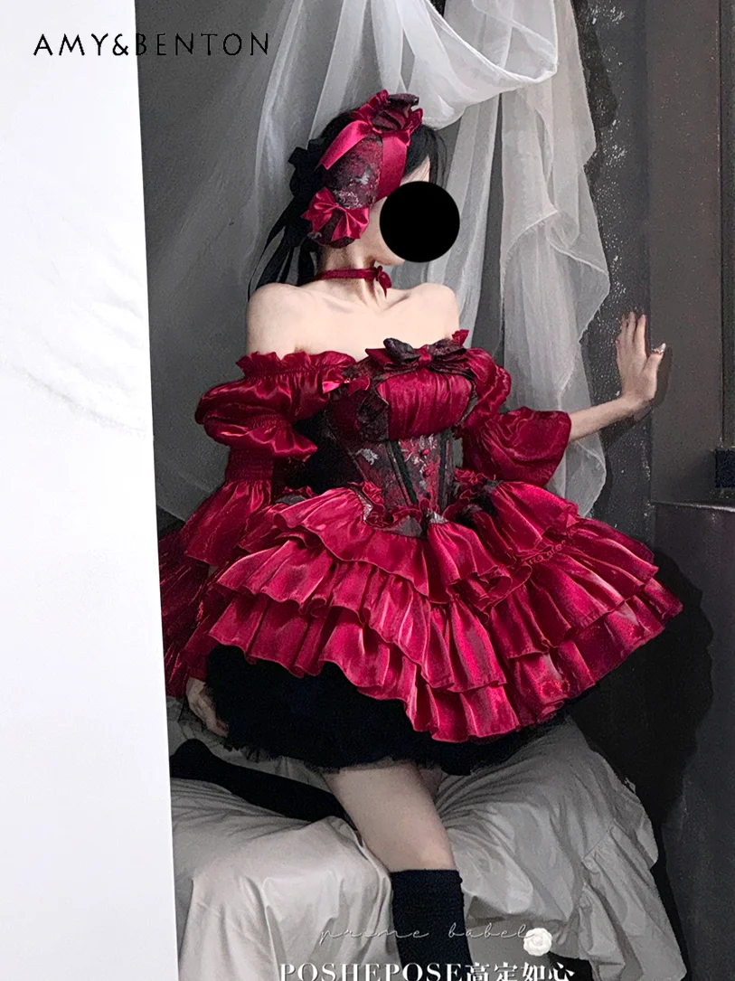 Субкультура Ретро Тяжелая промышленность Платья-пачки Оригинальный дизайн