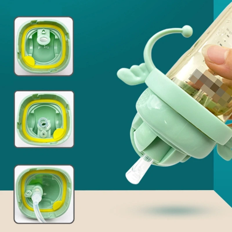 

Feeding Bottle Convert Sippy Cover Nursing Bottles Travel Sippy Lid for Hegen