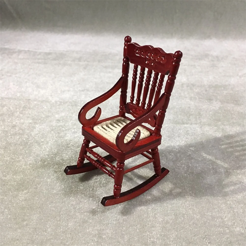 

Mini House Miniature Furniture Chair Miniatures Dining Room Table Decor Decorate Tiny Dollhouse