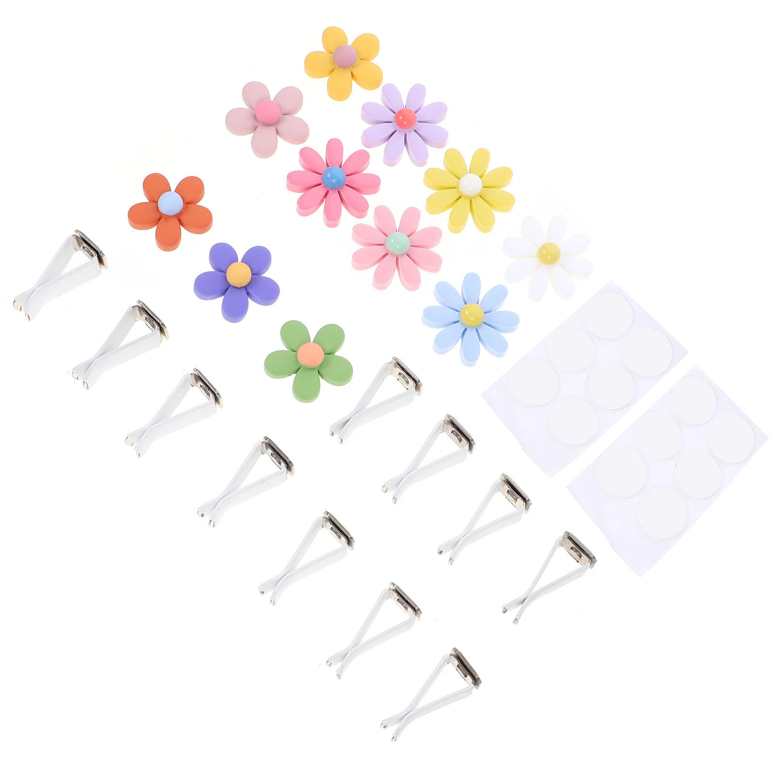 

11 Pcs Air Outlet Flowers Diffusers For Essential Oils Refresher Car Vent Clips Fresheners Women Iron Decorations