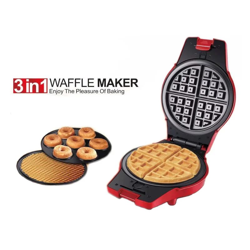 

3 In 1 Waffles Maker Sandwiches Press Ice Cream Machine Cooking Appliances Bread Machine Cake Breakfast Waffle Maker Machine