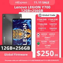 Global Firmware Lenovo LEGION Y700 12GB 256GB Gaming Tablet Legion 8.8 inch 6550mAh 45W Charging 2560*1600 One-handed Tablet