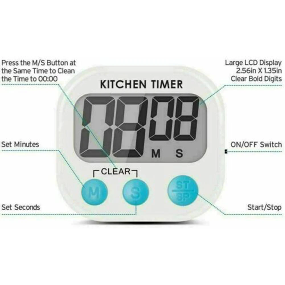 Cooking Digital Egg Kitchen Lcd Large Loud
