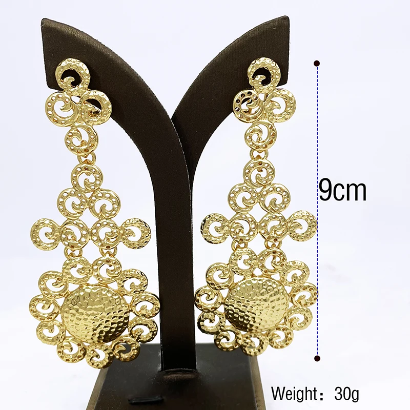 Длинные висячие серьги для женщин двухцветные модные ювелирные изделия