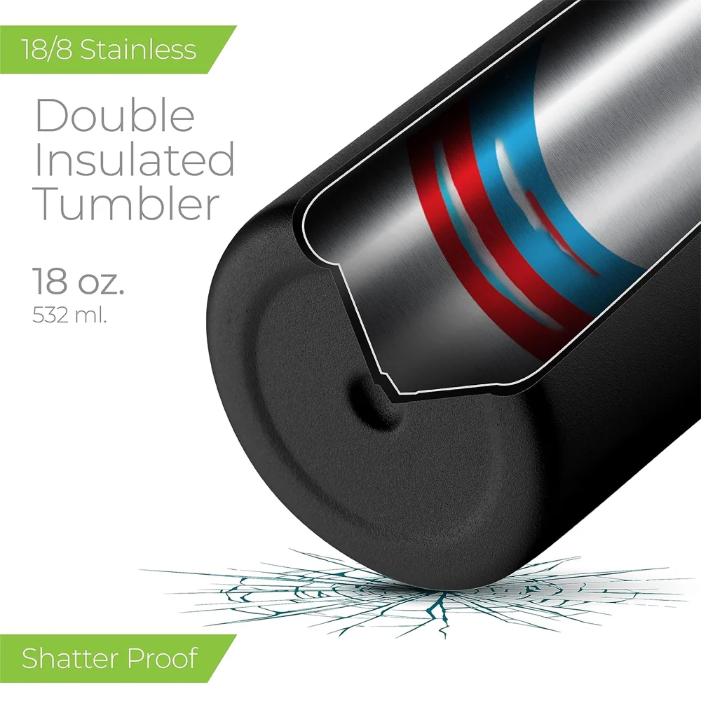 Термокружка кофейная с крышкой термос из нержавеющей стали изолированная кружка