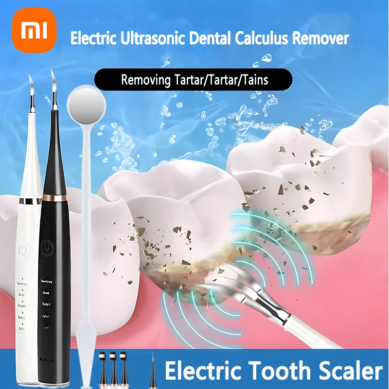

XIAOMI Electric Ultrasonic Dental Calculus Remover IPX6 Waterproof High Frequency Sonic Toothbrush Whitening Dental Tooth Scaler