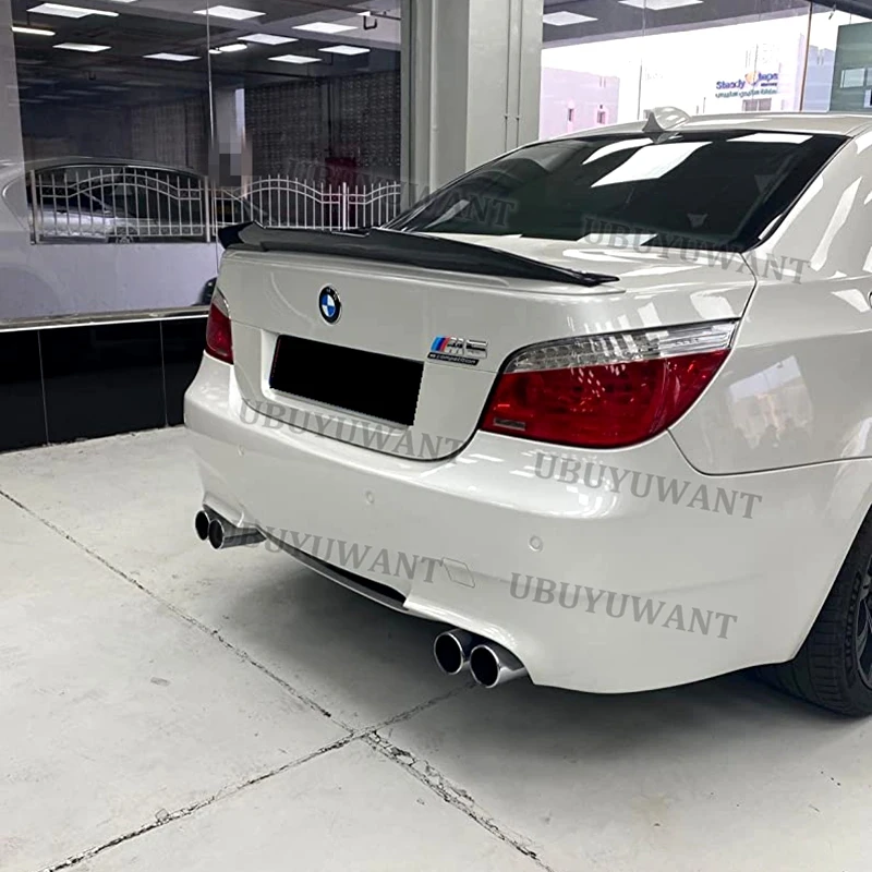 

Для BMW 5 серии E60 M5 спойлер из углеродного волокна Задняя Крышка багажника губа крыло спойлер из углеродного волокна для BMW E60 2004-2010 автомобиль...