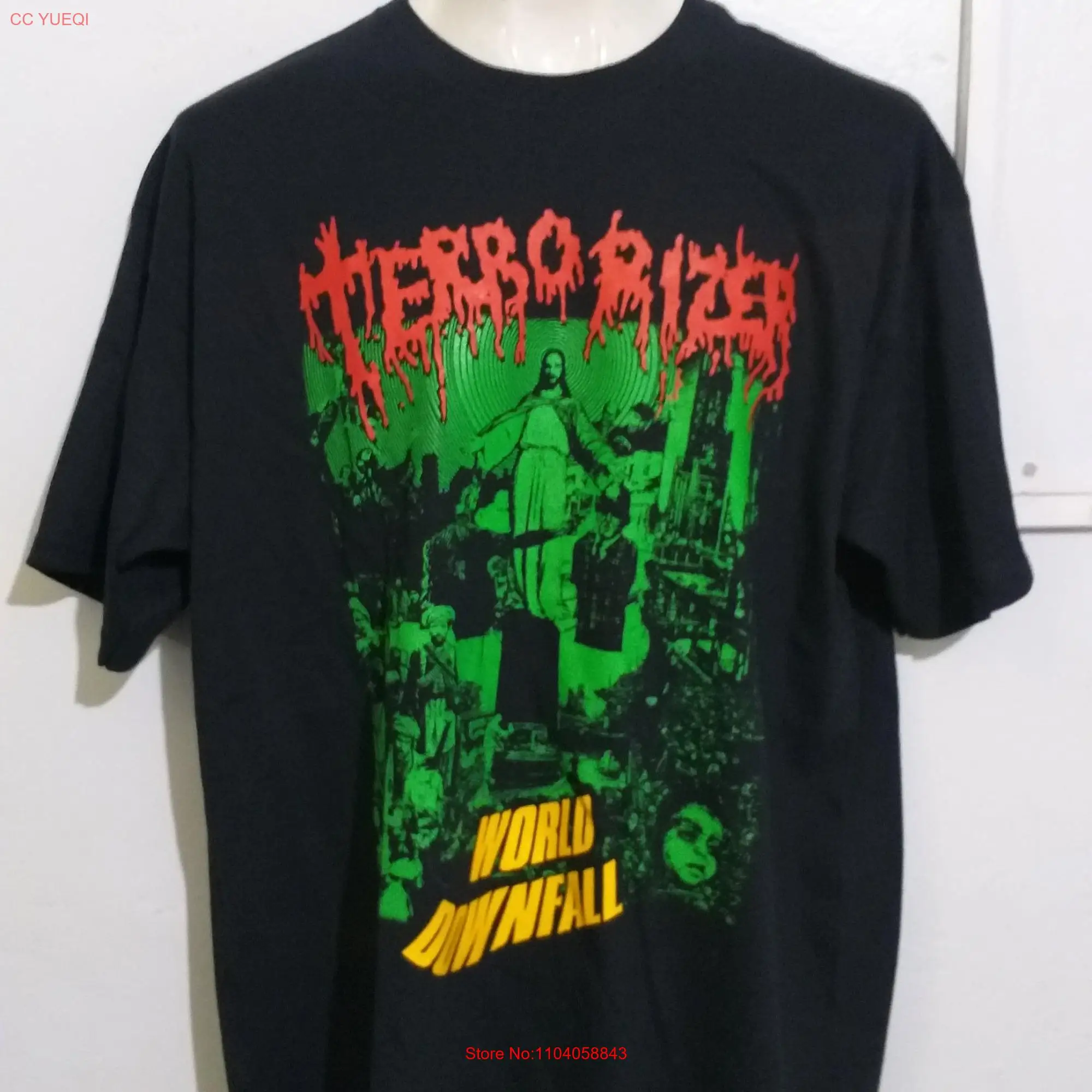 Футболка с изображением терактора мировой пух смертельный металлический