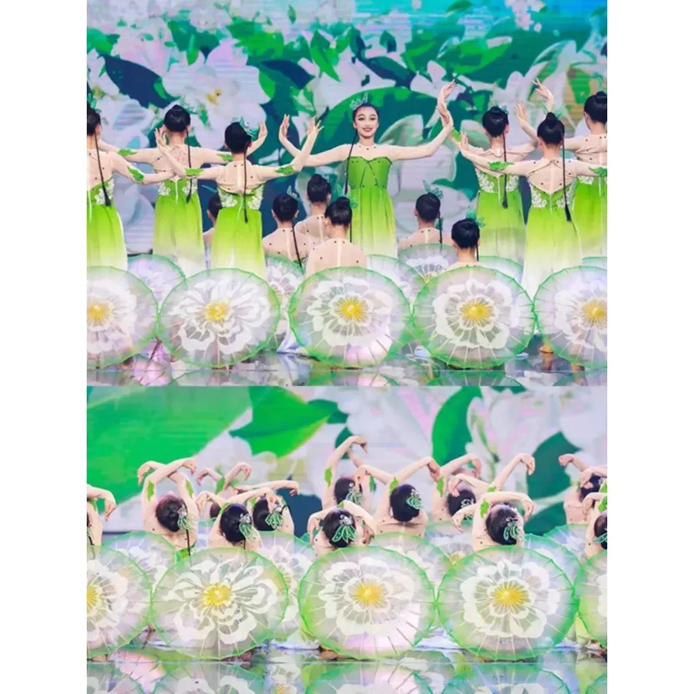 Новый женский костюм для танцев жасмин классических китайский с зонтом