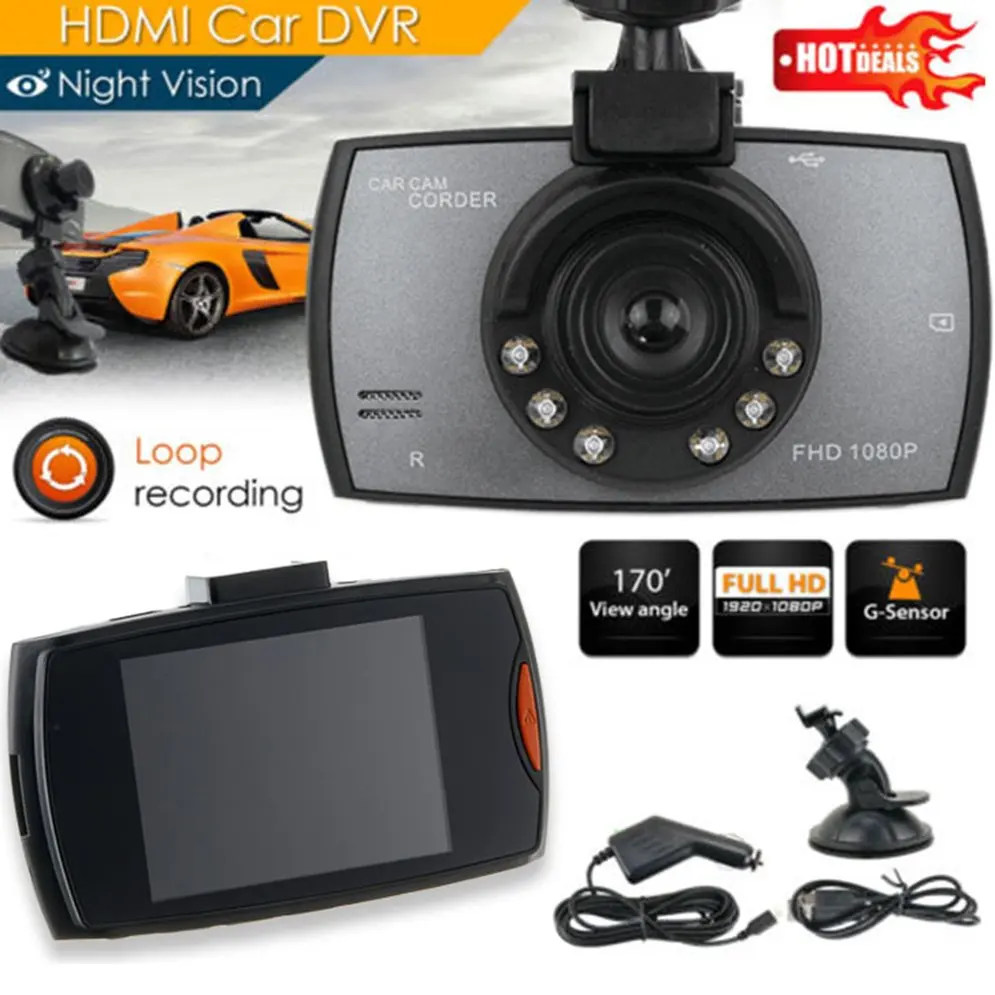 Автомобильный видеорегистратор G30 2 4 дюйма 90 градусов Novatek 96220 Full HD 1080P камера с