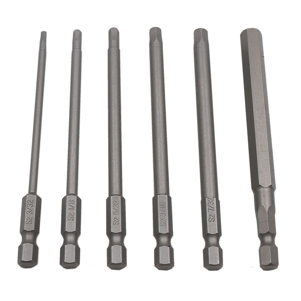 

6pcs 100mm Screwdriver Set Magnetic Screw Driver Kit Bit 1/4 Inch Hex Shank For Electric Drill Electric Hand Screwdriver
