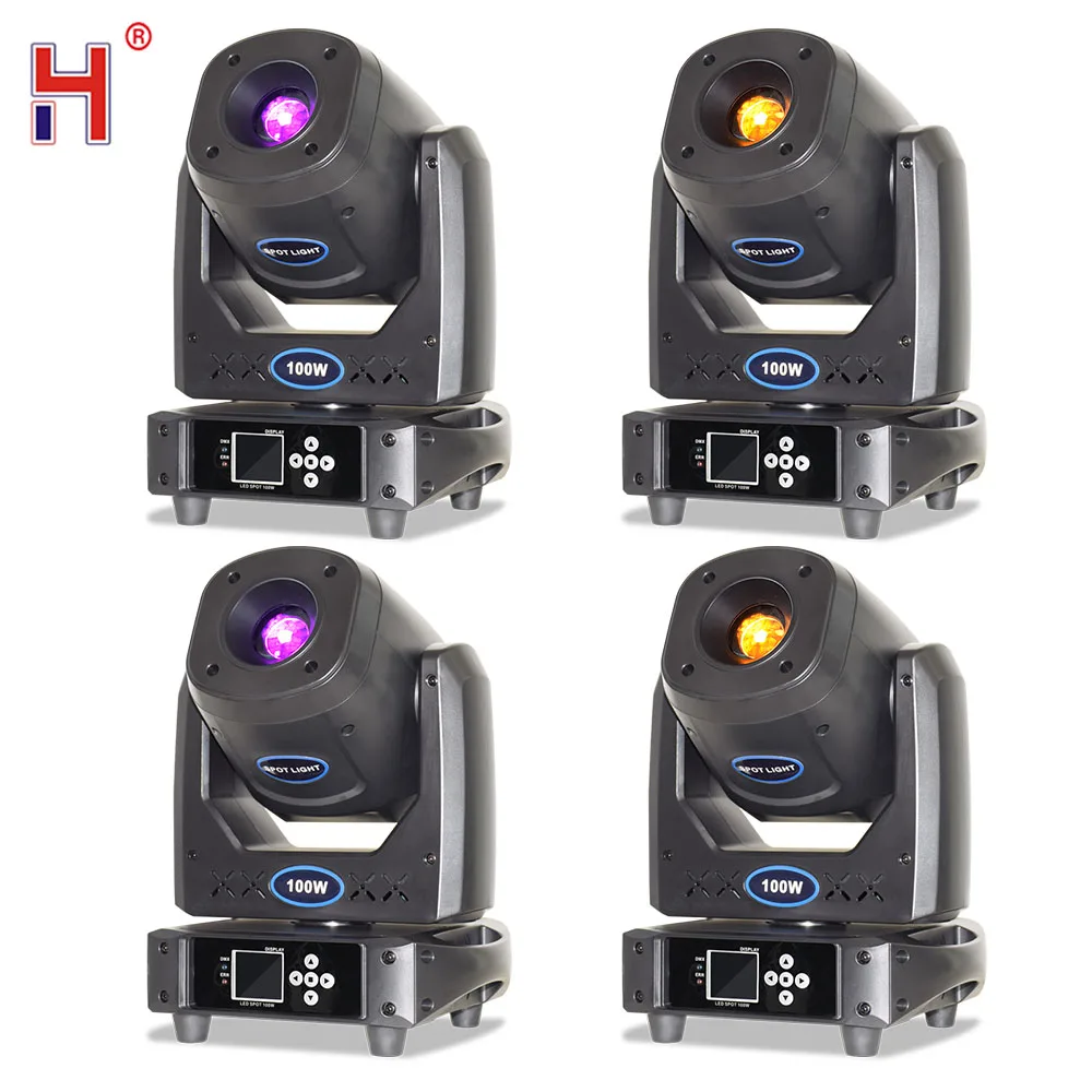 Движущиеся DJ-лампы Lyre Gobo, проектор для сцены 100 Вт, 15 каналов DMX512, прожектор для бара, диско, церкви, ночного клуба Вечерние