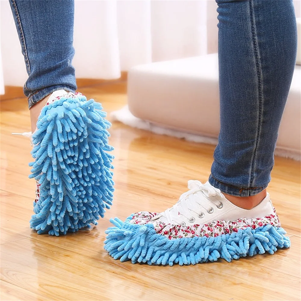 

Durable And Warm Chenille Shoes Sets Strong Water Dust Absorption Micro Fiber Cleaning Shoes No Hair Loss No Color Fading