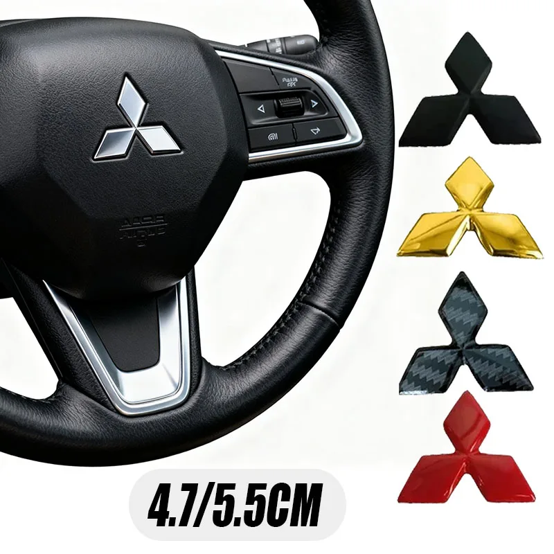 

4,7/5,5 см ABS автомобильный руль центральный значок наклейка для Mitsubishi Lancer EX Galant ASX Outlander Pajero Montero Eclipse