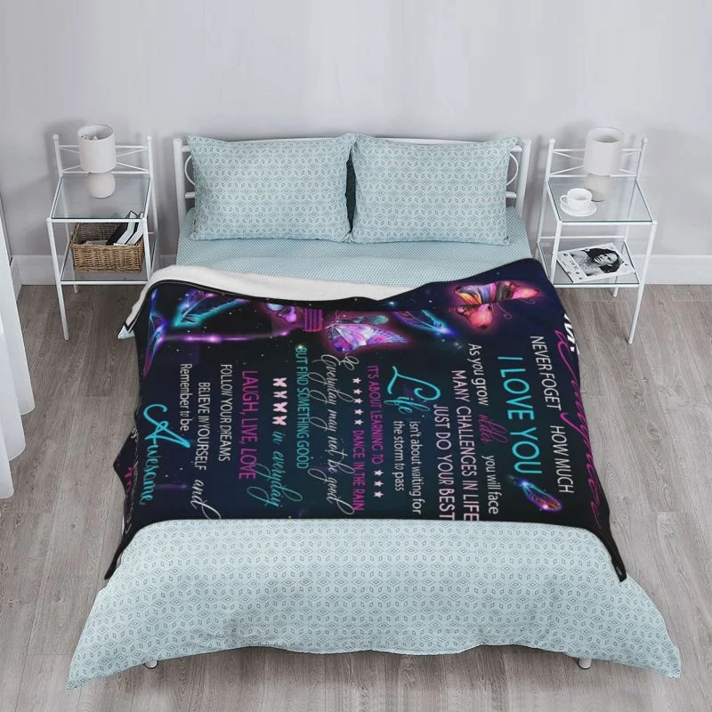 Одеяло серии To My Daughter Son фланелевое одеяло супер мягкие флисовые одеяла теплое