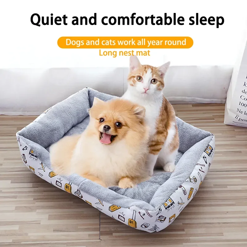 

Pet Bed House Dog Sofa Sleeping Beds Mat Cat Cushion Warm Cozy Soft Plush Nest