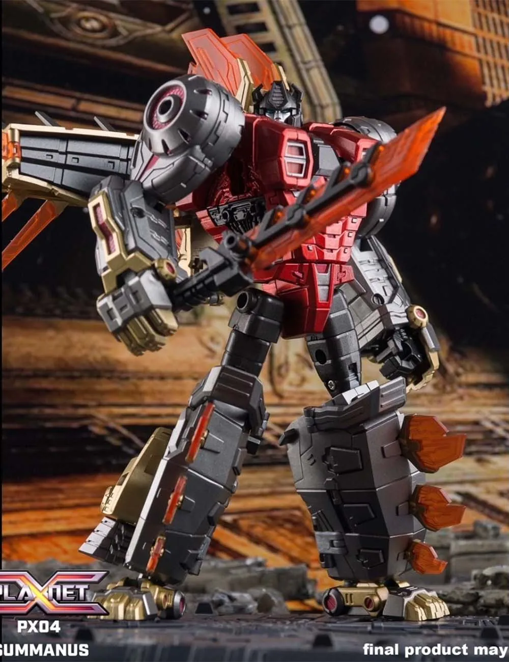 

New Transformation Toys Planet X FOC PX-04M PX04M Dinobot Summanus Snarl Metallic Color Action Figure toy in stock