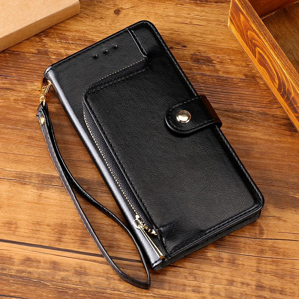 

Flip Cover for Motorola G4 G5 G5S G6 G7 G8 Plus G9 Play Moto G Power 2021 5G Zipper Wallet Shell Cases Magnetic Buckle Coque