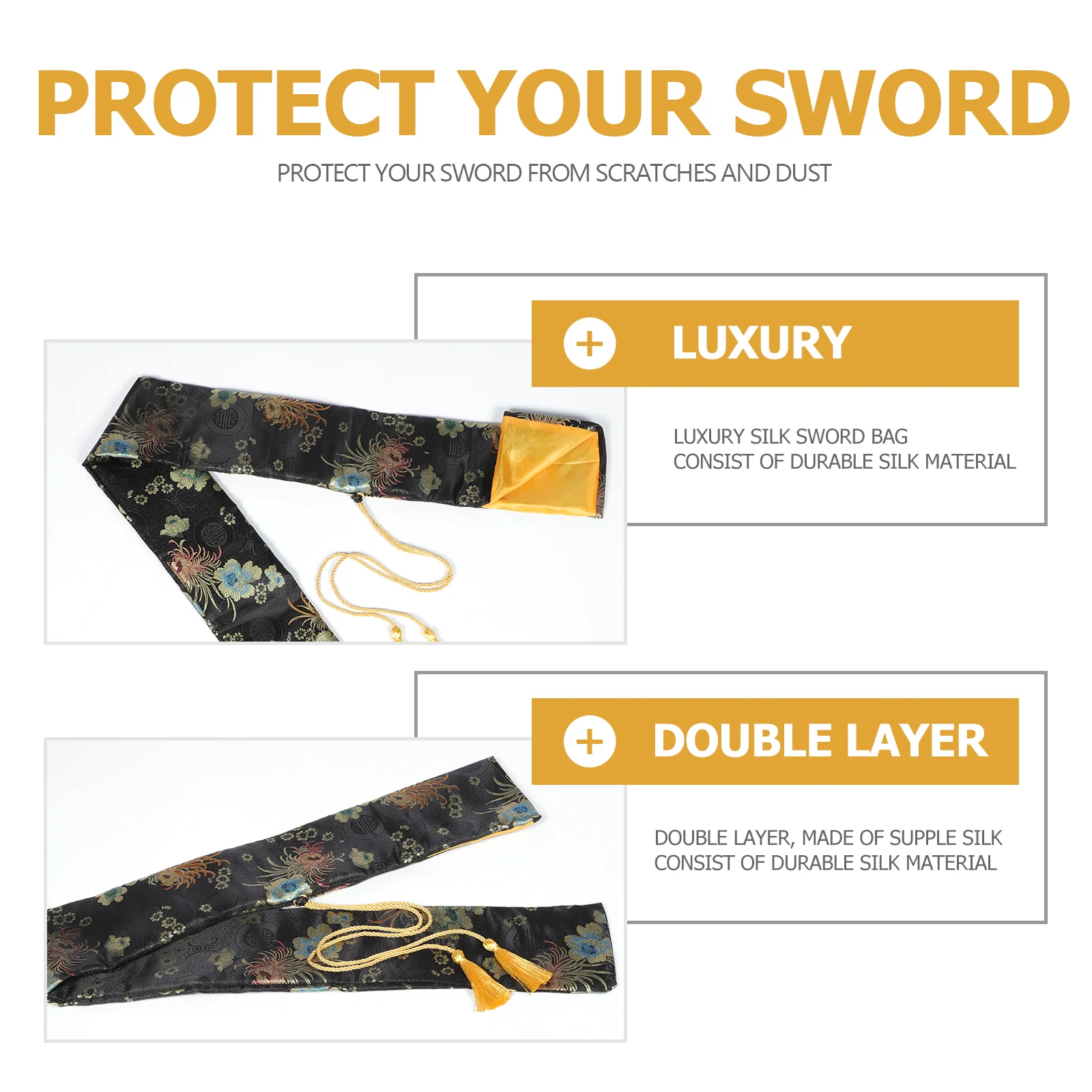 Шёлковый чехол для хранения меча в японском стиле защитный