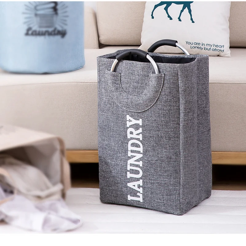

Large Linen Storage Basket Foldable Household Basket Dirty Clothes Toy Sundries Storage Basket Bathroom Put Clothes Artifact