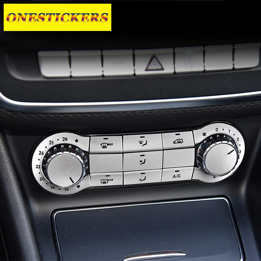 

Car Accessories Central Air Conditioning Button Trim Cover Sticker For Mercedes Benz A B CLA GLA Class W176 W246 C117 W117 X156