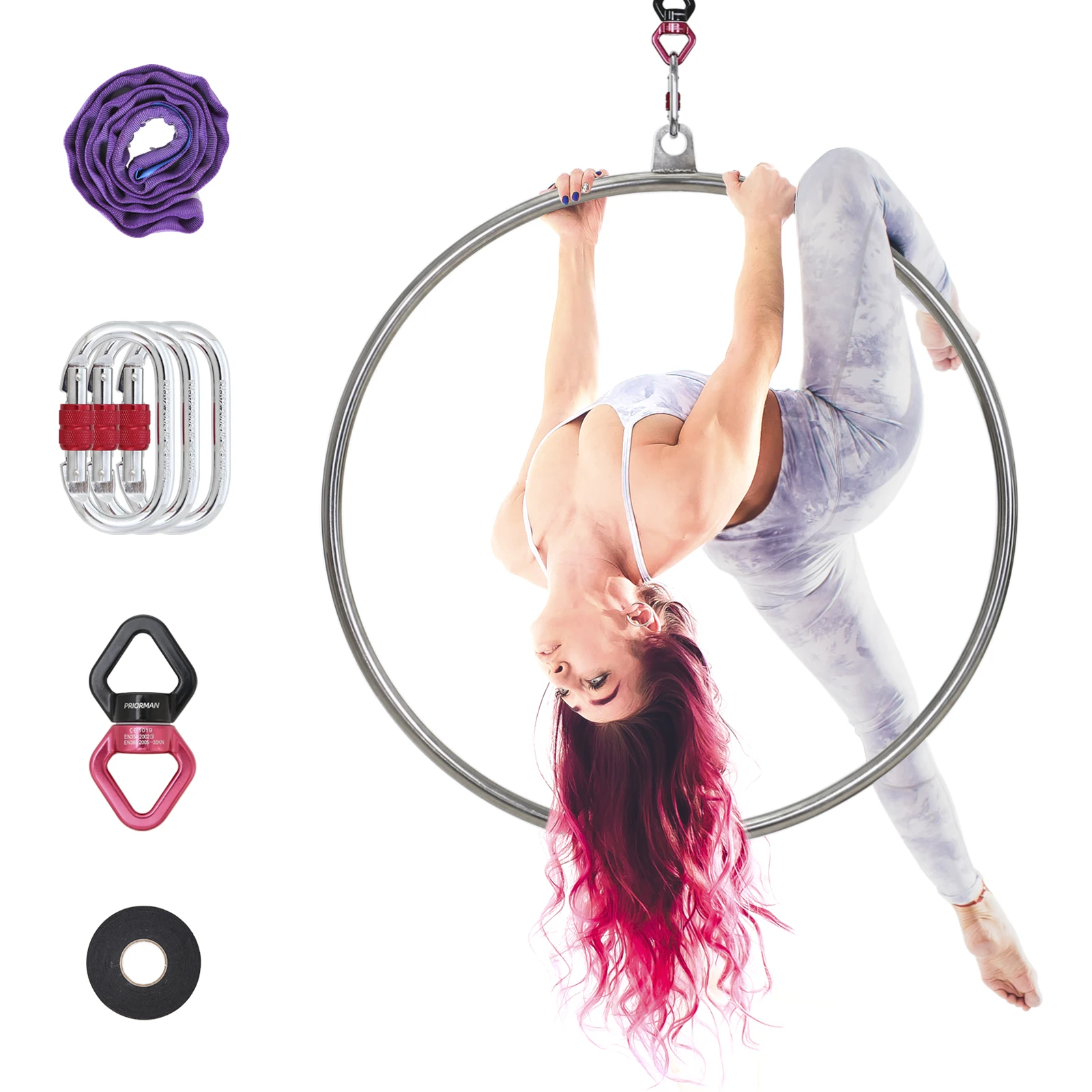 90 см 25 мм 1 комплект обручей Piont Aerial Lyra ручка из нержавеющей стали с