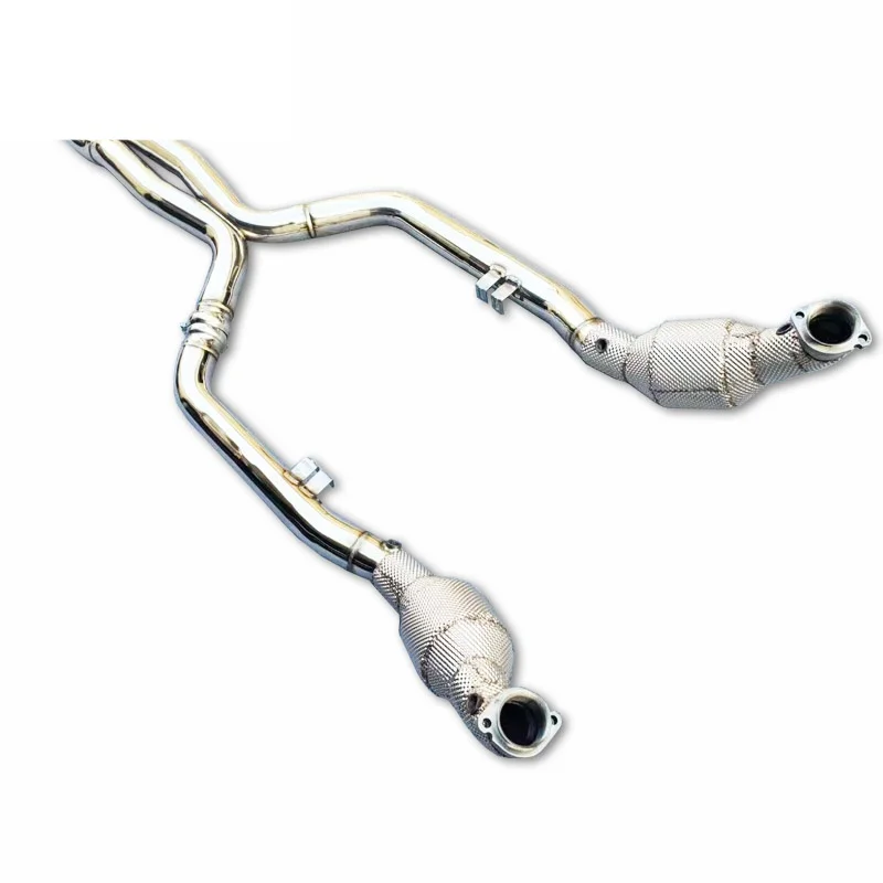 

Head Section High flow Pipes Exhaust Pipes branch downpipe Exhaust Pipe with catalyst For Mercedes-Benz E63 AMG W212 6.2L