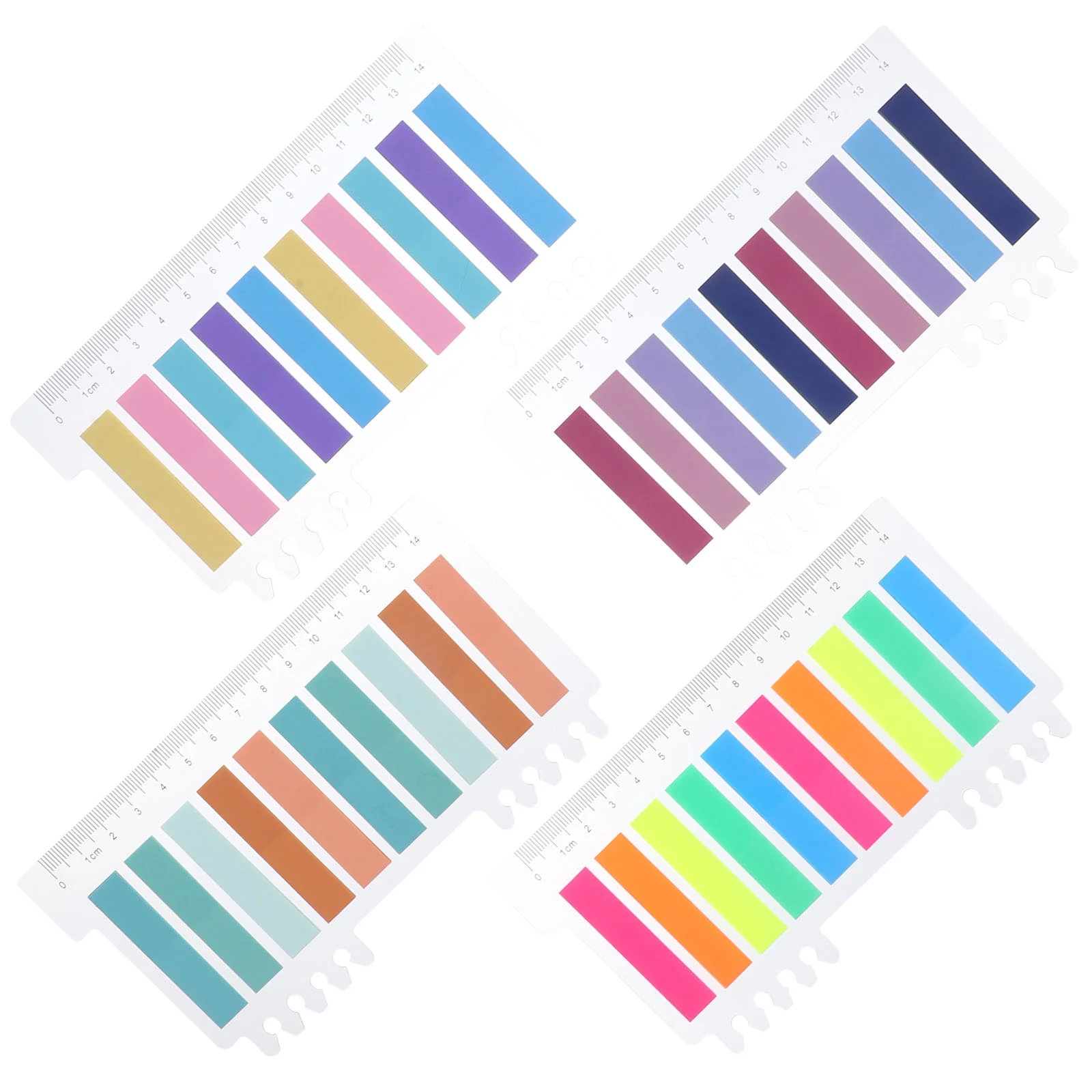 

Morandiso Transparent Sticky Notes Household Page Marker Portable Book Accessory Colored Tabs