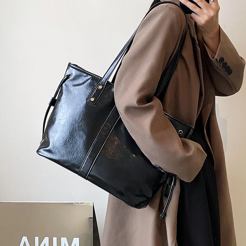 

Повседневная вместительная сумка-тоут высокого качества, женская сумка-кошелек, Новые Популярные универсальные сумки для покупок