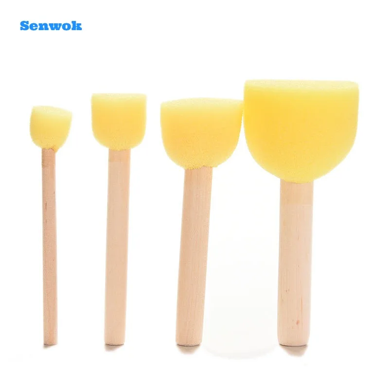 

4Pcs/Set Doodle Stamps Tool Sponge Kid Drawing Pen Paint Brush Funny Toys