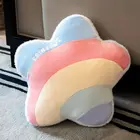 Декоративная плюшевая подушка в виде Облака радуги