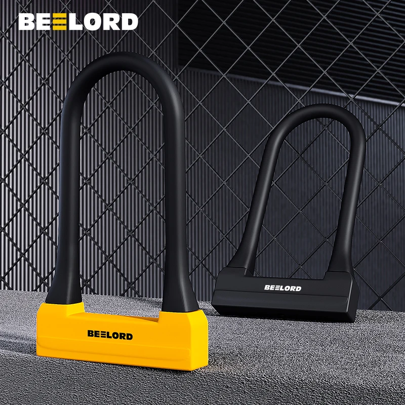 U-образный замок BEELORD для велосипеда сверхмощный Противоугонный безопасности с