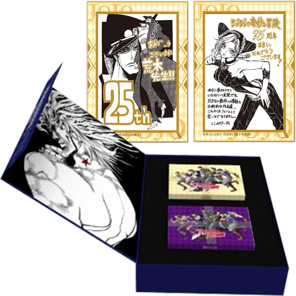 

JoJo's Bizarre Adventure Collection Cards for Child 25th Romance Dawn Anime Naruto Beelzebub Bleach Game Birthday Gift Table Toy