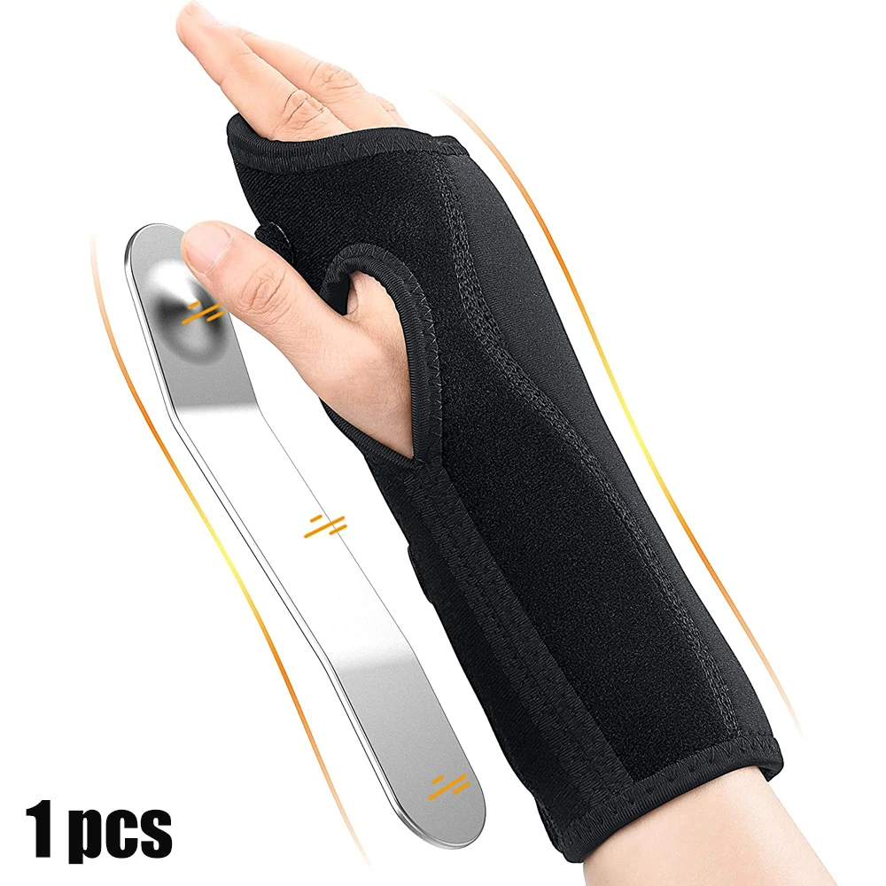 

1 PC Adjustable Wristband Steel Wrist Brace Wrist Support Hand Brace Wrist Support Finger Splint Carpal Tunnel Syndrome Working
