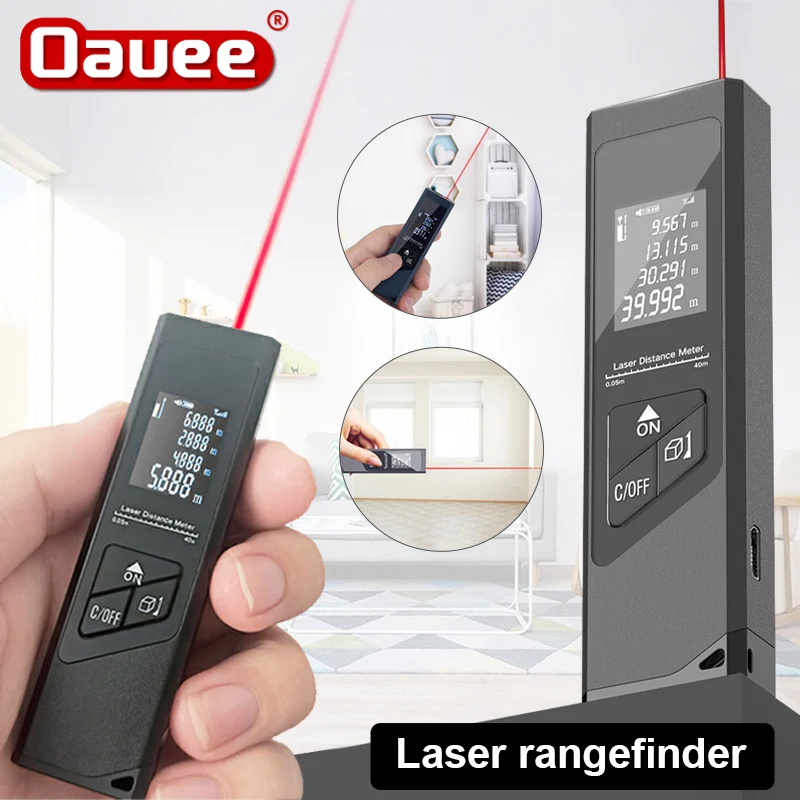 

Лазерный дальномер с зарядкой от USB, 40/60/80 м