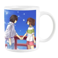 spirited away a voyage of chihiro sen to chihiro no kamikakush cup mug cosplay prop high temperature color changing mug cups